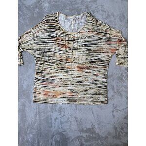 Women’s Chico’s Top 3/4 Sleeve Multicolored Size 12/14